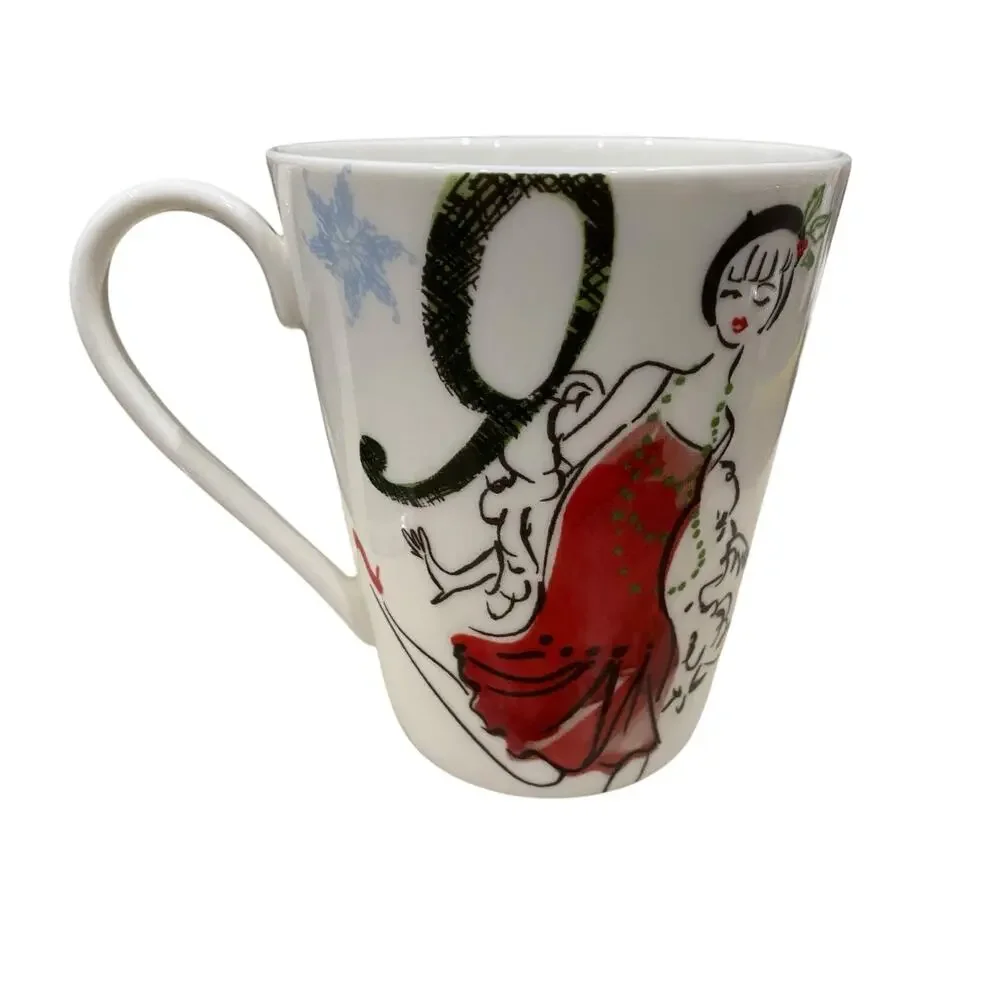 ONE Lenox Porcelain Mug - “12 Days of Christmas” (Days 7, 8, 9) Replacement Cup